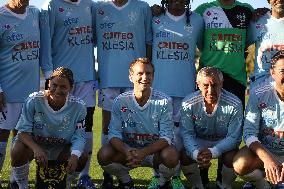 President Macron At Gala Match Of The Variétés Club De France - Poissy