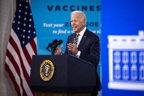President Biden speaks on COVID-19 vaccination program