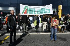 Alitalia Employees Protest - Fiumicino