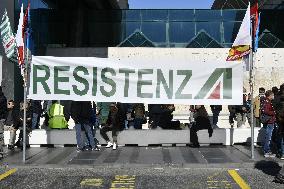 Alitalia Employees Protest - Fiumicino