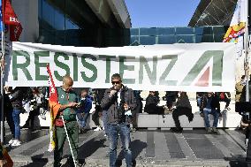 Alitalia Employees Protest - Fiumicino