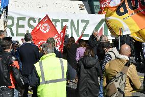 Alitalia Employees Protest - Fiumicino