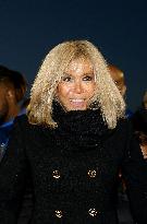 Brigitte Macron Is Given A Check - Poissy