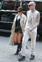 Kourtney Kardashian And Boyfriend Travis Barker Out - New York