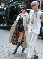 Kourtney Kardashian And Boyfriend Travis Barker Out - New York