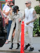 Kourtney Kardashian And Boyfriend Travis Barker Out - New York