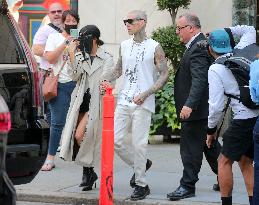 Kourtney Kardashian And Boyfriend Travis Barker Out - New York