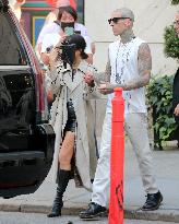 Kourtney Kardashian And Boyfriend Travis Barker Out - New York