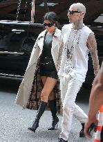 Kourtney Kardashian And Boyfriend Travis Barker Out - New York