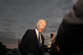 President Biden arrives at the White House