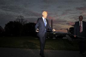 President Biden arrives at the White House