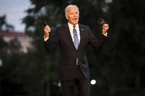 President Biden arrives at the White House