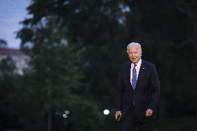 President Biden arrives at the White House