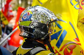 Firefighters Protest - Paris