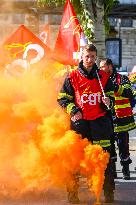 Firefighters Protest - Paris