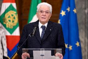 ITALY-ROME-SERGIO MATTARELLA-PRESIDENT-RE-ELECTING