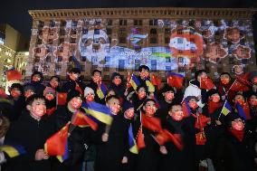 (BEIJING 2022)UKRAINE-KIEV-LIGHT SHOW