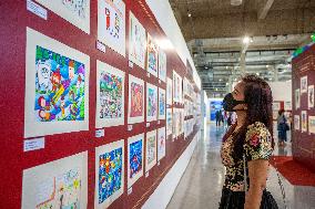 (BEIJING2022)THAILAND-BANGKOK-PAINTING EXHIBITION-BEIJING OLYMPIC WINTER GAMES