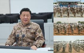 CHINA-XI JINPING-PLA-CENTRAL THEATER COMMAND-INSPECTION (CN)