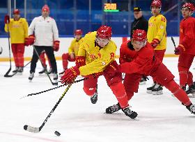 (BEIJING 2022)CHINA-BEIJING-OLYMPIC WINTER GAMES-MEN'S ICE HOCKEY-TRAINING (CN)