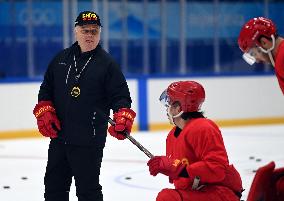 (BEIJING 2022)CHINA-BEIJING-OLYMPIC WINTER GAMES-MEN'S ICE HOCKEY-TRAINING (CN)