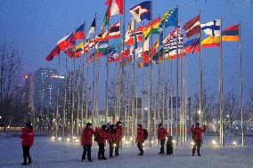 (BEIJING 2022)CHINA-BEIJING-OLYMPIC WINTER GAMES-OLYMPIC VILLAGE-JAPANESE DELEGATION-ARRIVAL(CN)