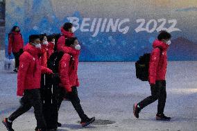 (BEIJING 2022)CHINA-BEIJING-OLYMPIC WINTER GAMES-OLYMPIC VILLAGE-JAPANESE DELEGATION-ARRIVAL(CN)