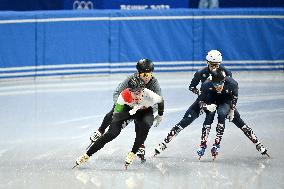 (BEIJING 2022)CHINA-BEIJING-OLYMPIC WINTER GAMES-TRACK SPEED SKATING-TRAINING