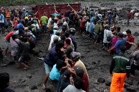 INDONESIA-YOGYAKARTA-COLD LAVA-MOUNT MERAPI