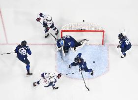 (BEIJING2022)CHINA-BEIJING-OLYMPIC WINTER GAMES-ICE HOCKEY-WOMEN'S PRELIMINARY-USA VS FIN (CN)