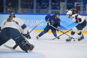 (BEIJING2022)CHINA-BEIJING-OLYMPIC WINTER GAMES-ICE HOCKEY-WOMEN'S PRELIMINARY-USA VS FIN (CN)