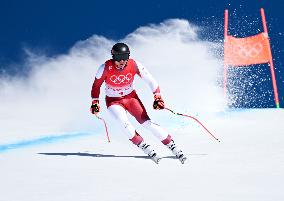 (BEIJING2022)CHINA-BEIJING-ALPINE SKIING-MEN'S DOWNHILL-TRAINING (CN)