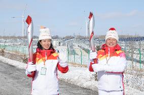 (BEIJING2022) CHINA-HEBEI-ZHANGJIAKOU-OLYMPIC TORCH RELAY (CN)