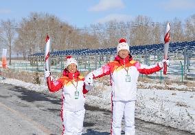 (BEIJING2022) CHINA-HEBEI-ZHANGJIAKOU-OLYMPIC TORCH RELAY (CN)