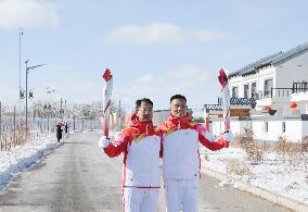 (BEIJING2022) CHINA-HEBEI-ZHANGJIAKOU-OLYMPIC TORCH RELAY (CN)