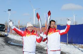 (BEIJING2022) CHINA-HEBEI-ZHANGJIAKOU-OLYMPIC TORCH RELAY (CN)