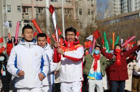 (BEIJING2022) CHINA-HEBEI-ZHANGJIAKOU-OLYMPIC TORCH RELAY (CN)