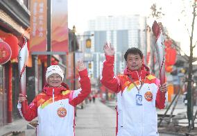 (BEIJING2022) CHINA-HEBEI-ZHANGJIAKOU-OLYMPIC TORCH RELAY (CN)