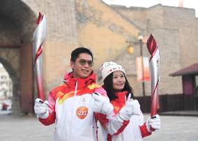 (BEIJING2022) CHINA-HEBEI-ZHANGJIAKOU-OLYMPIC TORCH RELAY (CN)