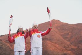 (BEIJING2022) CHINA-HEBEI-ZHANGJIAKOU-OLYMPIC TORCH RELAY (CN)