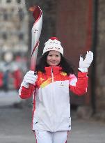 (BEIJING2022) CHINA-HEBEI-ZHANGJIAKOU-OLYMPIC TORCH RELAY (CN)