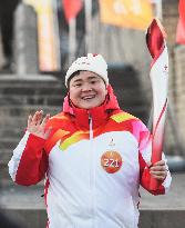 (BEIJING2022) CHINA-HEBEI-ZHANGJIAKOU-OLYMPIC TORCH RELAY (CN)