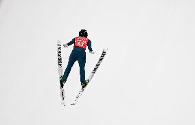 (BEIJING2022)CHINA-ZHANGJIAKOU-OLYMPIC WINTER GAMES-SKIING JUMPING-WOMEN'S NORMAL HILL INDIVIDUAL-TRAINING (CN)