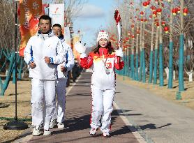 (BEIJING2022) CHINA-HEBEI-ZHANGJIAKOU-OLYMPIC TORCH RELAY (CN)