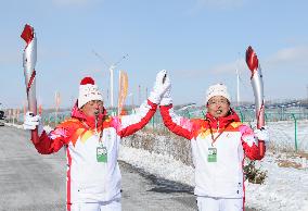 (BEIJING2022) CHINA-HEBEI-ZHANGJIAKOU-OLYMPIC TORCH RELAY (CN)