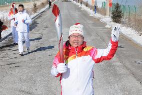 (BEIJING2022) CHINA-HEBEI-ZHANGJIAKOU-OLYMPIC TORCH RELAY (CN)