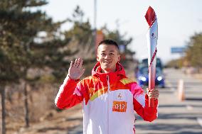 (BEIJING2022) CHINA-HEBEI-ZHANGJIAKOU-OLYMPIC TORCH RELAY (CN)