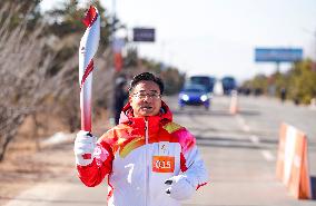 (BEIJING2022) CHINA-HEBEI-ZHANGJIAKOU-OLYMPIC TORCH RELAY (CN)