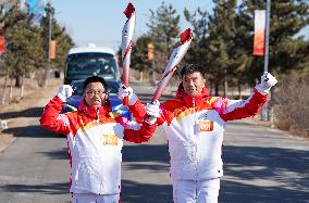 (BEIJING2022) CHINA-HEBEI-ZHANGJIAKOU-OLYMPIC TORCH RELAY (CN)