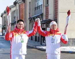 (BEIJING 2022) CHINA-HEBEI-ZHANGJIAKOU-OLYMPIC TORCH RELAY (CN)